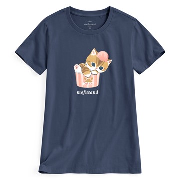 貓福珊迪印花T恤-08-女