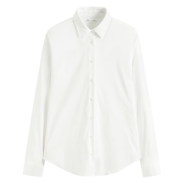 商務彈性長袖襯衫-女