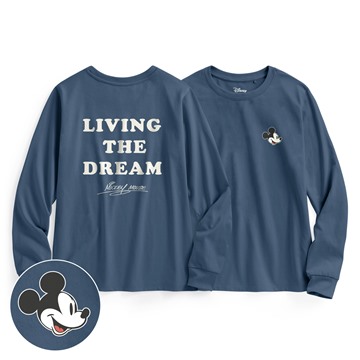 迪士尼系列長袖印花T恤-01-女