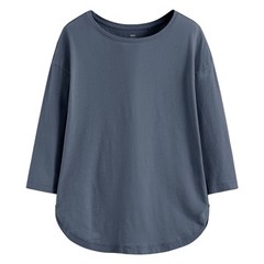 材質很舒服，但領口太大，肩膀袖子附近的剪裁穿起來突出一塊顯胖，故退貨。