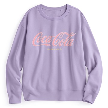 可口可樂刷毛印花圓領衫-06-女