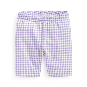 彈力格紋五分內搭褲-Baby