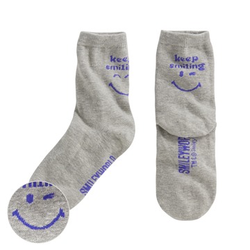 SmileyWorld®文字中筒襪-童
