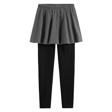 彈力假兩件內搭褲-女