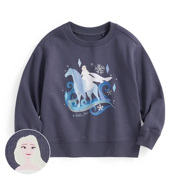 迪士尼系列毛圈印花圓領衫-15-童