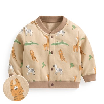 棉質毛圈印花外套-Baby