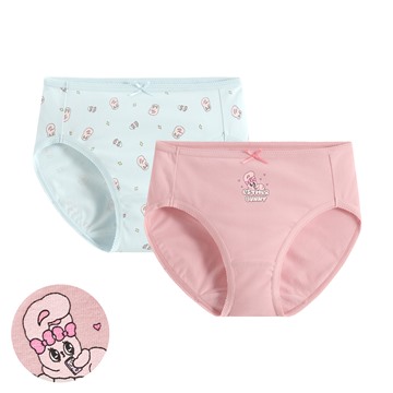 艾絲樂小兔棉質中腰內褲(2入)-女