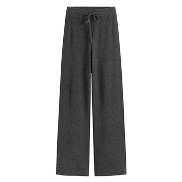 針織羅紋長褲-女