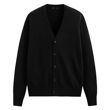 美麗諾羊毛混紡針織外套-男