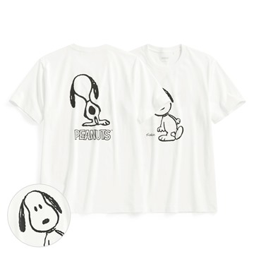 史努比系列印花T恤-02-男