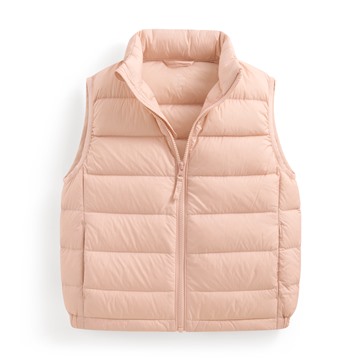 極輕羽絨立領背心-童