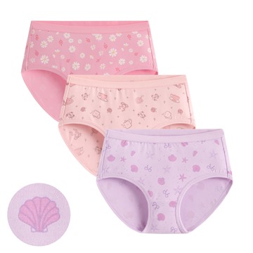 莫代爾印花三角內褲(3入)-童