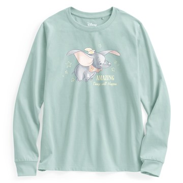 迪士尼系列長袖印花T恤-04-女