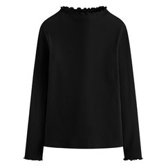 這款立領穿起來覺得很憋…明明不是高領，卻有卡脖感，會一直想要往下拉（然後又自己縮上去繼續卡脖）