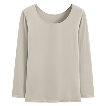 heatup U領八分袖上衣-女