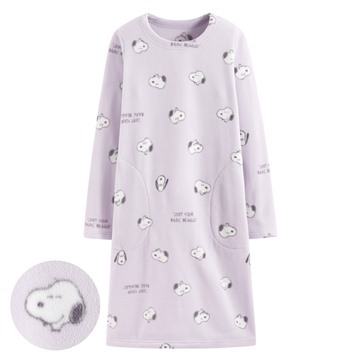 史努比系列Fleece家居洋裝-女