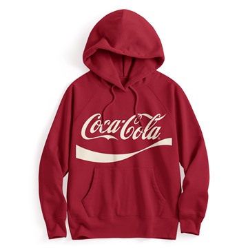 可口可樂刷毛印花連帽衫-01-女