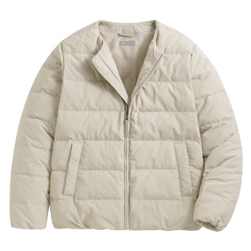 極暖羽絨無領外套-男