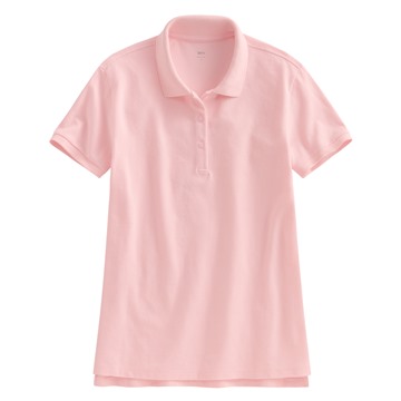 棉質網眼彈性polo衫-女