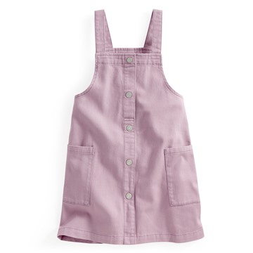 多色牛仔吊帶裙-童