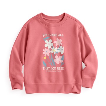 花卉毛圈印花圓領衫-03-童