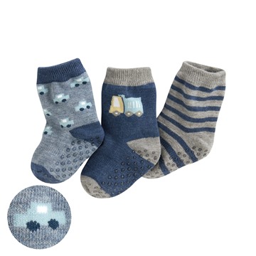 提花中筒襪(3入)-Baby