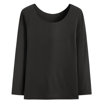 heatup U領八分袖上衣-女