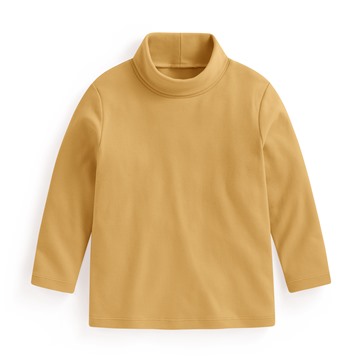 磨毛柔棉高領長袖T恤-童