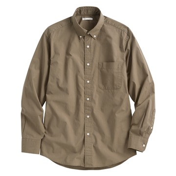 柔棉長袖襯衫-男