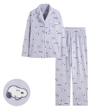 史努比系列絲絨家居套裝-女