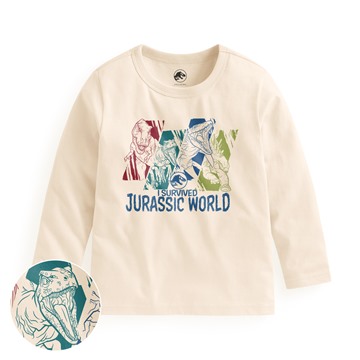 Jurassic World長袖印花T恤-04-童