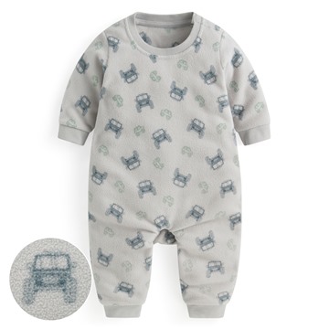 Fleece印花連身衣-Baby