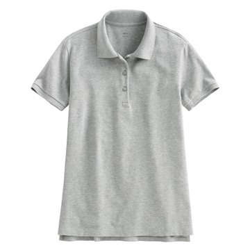 棉質網眼彈性polo衫-女