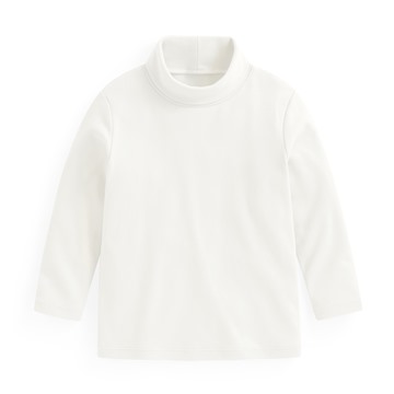 磨毛柔棉高領長袖T恤-童