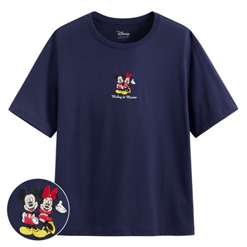 迪士尼系列莫代爾寬版電繡上衣-女