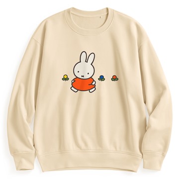 Miffy and Friends毛圈寬版印花圓領衫-03-女