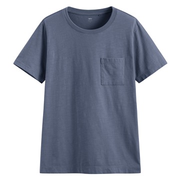 竹節棉口袋短袖T恤-女