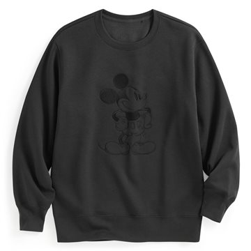 迪士尼系列刷毛電繡圓領衫-03-男