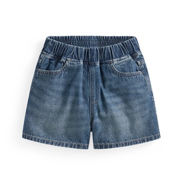 純棉牛仔鬆緊短褲-童