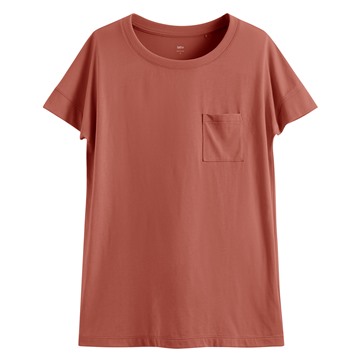 莫代爾口袋短袖T恤-女