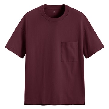 粗紡寬版口袋T恤-男