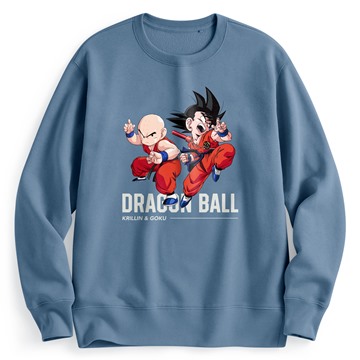 七龍珠刷毛印花圓領衫-01-男