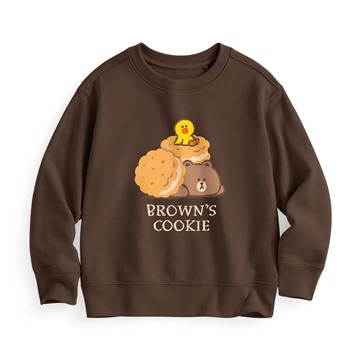 LINE FRIENDS毛圈印花圓領衫-02-童