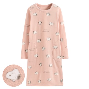 史努比系列Fleece家居洋裝-女