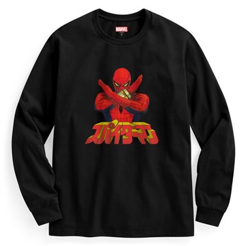 漫威系列長袖印花T恤-02-男