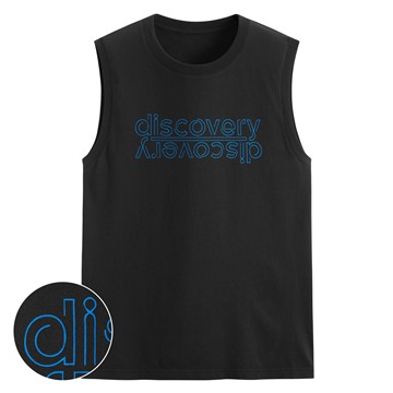 Discovery純棉印花背心-男