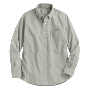 牛津長袖襯衫-男