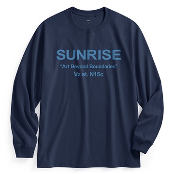 文字長袖印花T恤-04-男