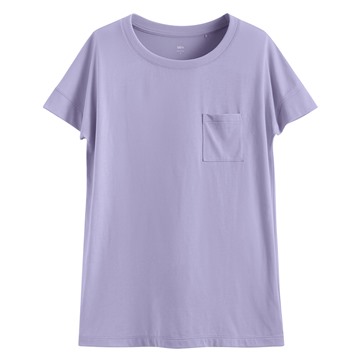 莫代爾口袋短袖T恤-女