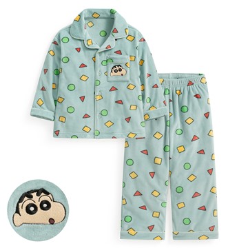 蠟筆小新絲絨家居套裝-童